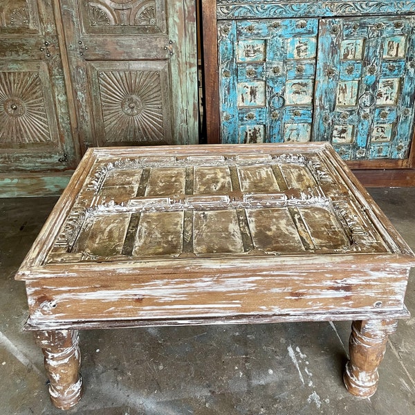 Old Door Coffee Table Etsy