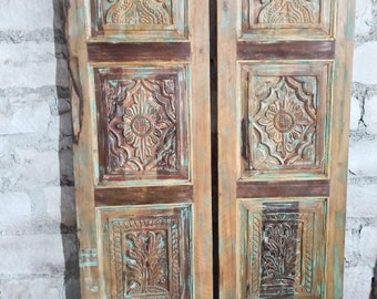 Rustic Farmhouse Door Panel, Reclaimed wood Carved Door Panel, Handcarved Barn Doors, Sliding Door Architectural Design, Eclectic