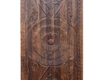 Vintage Carved Doors, Rustic Doors, Hand Carved Door Panels, Floral Carving Barn Doors, Interior Farmhouse Doors