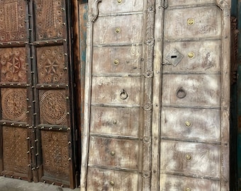 Antique Rustic Door, Reclaimed Teak Wood, Sliding Barn Doors, Original Sandwashed Patina, Sliding Door, Unique Eclectic 83x41 CLEARANCE SALE