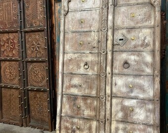 Antique Rustic Door, Reclaimed Teak Wood, Sliding Barn Doors, Original Sandwashed Patina, Sliding Door, Unique Eclectic 83x41 CLEARANCE SALE