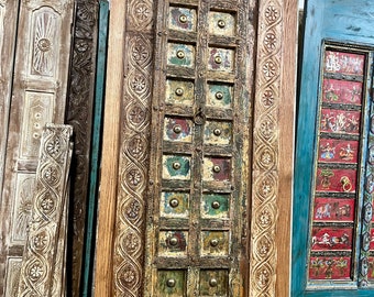 Antique Indian Door Custom Sliding Barndoor, Vintage Door, Statement Door, Bedroom, Home Office, Studio Door, 96x40