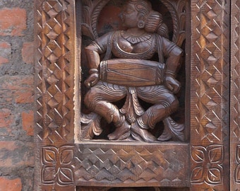 Single Door Vintage Indian Court Dancers Wall Art, Custom Carved Barn Door, Eclectic Door, Unique Eclectic, Pair Available