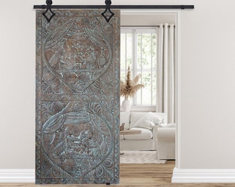 Kamasutra Carved Barn Door, Kama Sutra Carved Indian Door, Door Headboard, Custom Unique, Wine Cellar, Artistic Wall Art, Resort Decor, 72