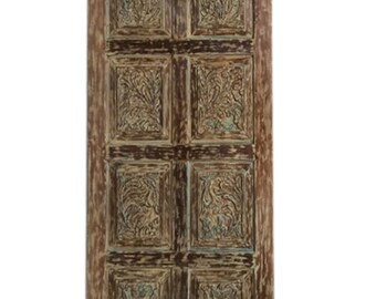 Sandy Beaches Hand Carved Wooden Doors | Barndoor | Double Doors | Nature Carved Wood Door | Sliding Door | Statement Doors | 80x36
