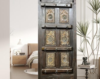 Vintage South Indian Barn Door, Custom Door, Bedroom Door, Sliding Barndoor, Studio Door, Bold Resort Style Interior Design, 96x43.5