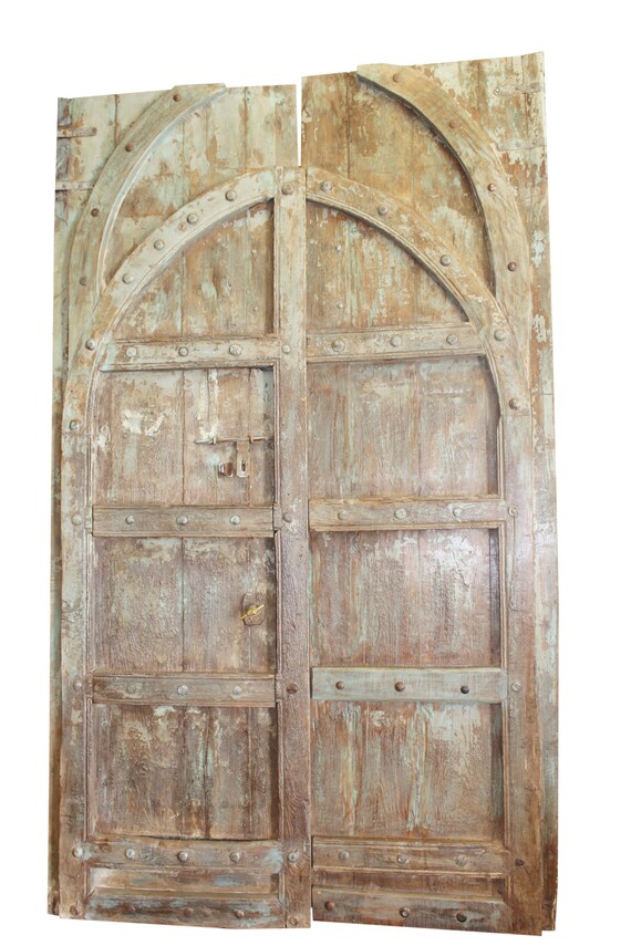Barn Door Antique Colonial Doors Courtyard Veranda Gate Teak Etsy