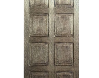 Sliding Barn Door, Brass Cladded Reclaimed Wood, Bedroom Doors, Rustic Barndoor, Farmhouse Decor, Architectural Design 80x36