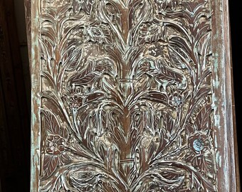 Tree Of Life Nature Carved Barn Door,Sliding Door,Rustic Reclaimed Wood,CUSTOM DOORS,Artistic Unique Eclectic, 80x36