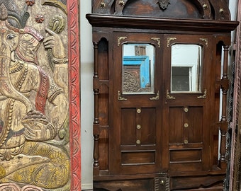 Antique Medieval Door, Barn door, Vintage Indian doors, Rustic Gothic Teak wood Doors 83x44
