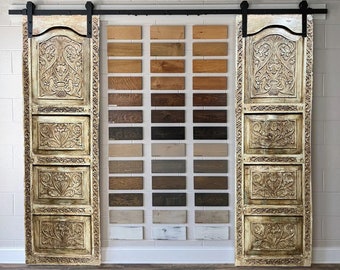 Vintage Bedroom Door, Carved Doors from India, Barn Door, Sliding Door, Boho Home interior Doors