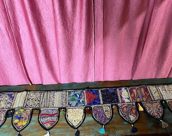 Indian toran bohemian home decor, colorful window Door toran, wall hanging, patchwork gypsy curtains, hippie door frame, ethnic tapestry