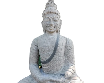 PRE ORDER-Natural Stone Dhyana Buddha Garden Statue Handcarved Granite Stone Zen Outdoor Meditating Sculptures