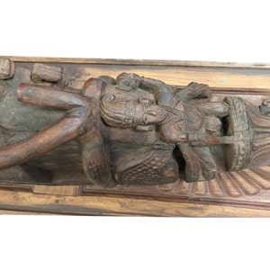 Antique Carved Corbels Bracket from Indian Haveli Estate, Architectural Design, Eclectic Interiors image 3