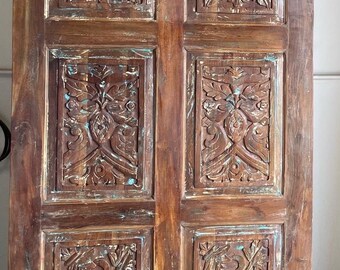 Natural Carved Door, Vintage Carved Sliding Barn Door, Carved, Bedroom Barn Door, Interior, Closet, Bypass, Custom, Pantry Rustic Door 84x36
