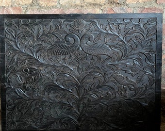 Tree of Life Carved Wall Panel, Wall Hanging, Panel, Mindful Decor, Yoga, Farmhouse Rustic Decor 59x50