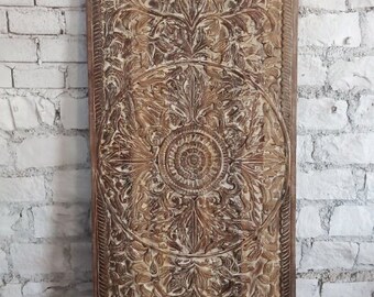 Artistic Sliding Barn Doors, Carved Door, Bedroom, Natures Harmony Carved Barn Door, Blooming Lotus Pond, Interior Door, 80x36