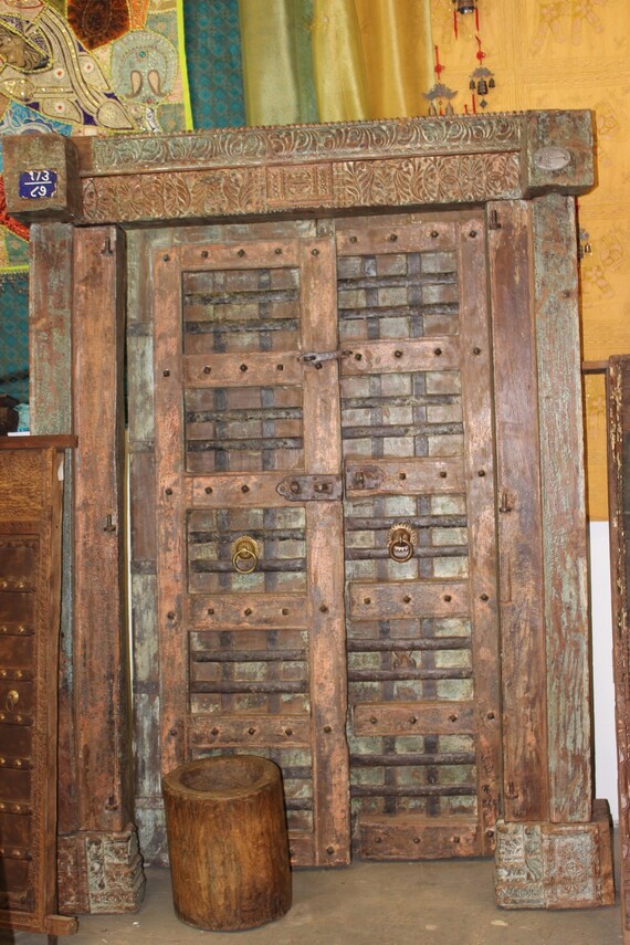 Indian Antique Chakra Earthing Teak Wood Doors Distressed Etsy image 0 - Indian Antique Chakra Earthing Teak Wood Doors Distressed Etsy