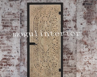 Hand Carved Wood Lattice Door, Natures Harmony Doors, Latticed Carved Sliding Door, Wall Art, Cabinet, Pocket Door, Interior Design, 80x36
