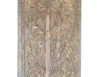 Magical Blessings Barn Door, Boho barndoors, Farmhouse Door, Tree Of Life, Rustic Reclaimed Wood, Wall Art, Unique Eclectic Door 96x40