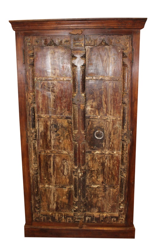 Antique Armoire Old World Doors Rustic Cabinet Reclaimed Antique Armoire Old World Doors Rustic