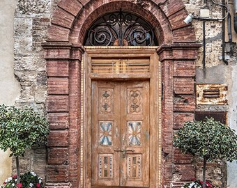 Antique Indian Doors, Entrance Doors, Vintage Carved Teak Doors, Rustic Pink Washed Door, Farmhouse Doors 98x54