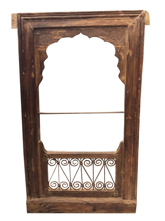 Handcrafted Moroccan Mirror indian Bohemian Barn Farmhouse Shabby Distressed