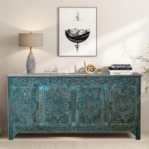 Blue 2024 sideboard buffet