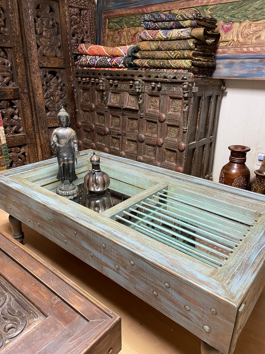 Jali Door Coffee Table Rustic Indian Door Coffee Table Boho Etsy