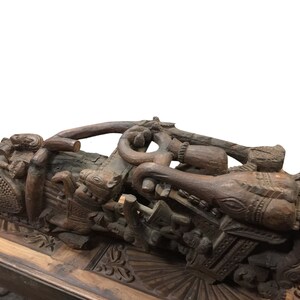 Antique Carved Corbels Bracket from Indian Haveli Estate, Architectural Design, Eclectic Interiors image 4