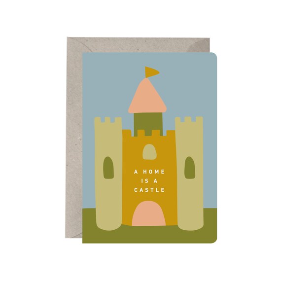 New Home Card A Home Is A Castle New House Etsy