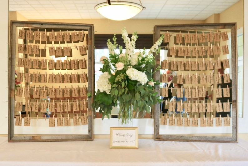 Multiple Picture Frame Barn Wood Rustic Wedding Seating Etsy