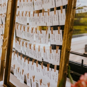 Escort Card Display Frame, Wedding Seating Chart Display, Place Card Holder, Rustic Escort Card Display, 24" x 36"