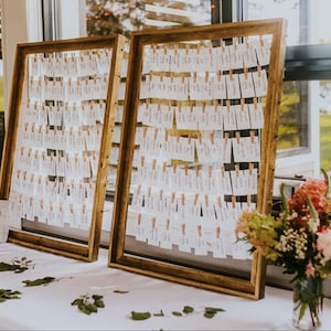Escort Card Display, Set of 2 Frames, Rustic Wedding Seating Chart Frame, Rustic Wedding Decor, Seating Chart Display