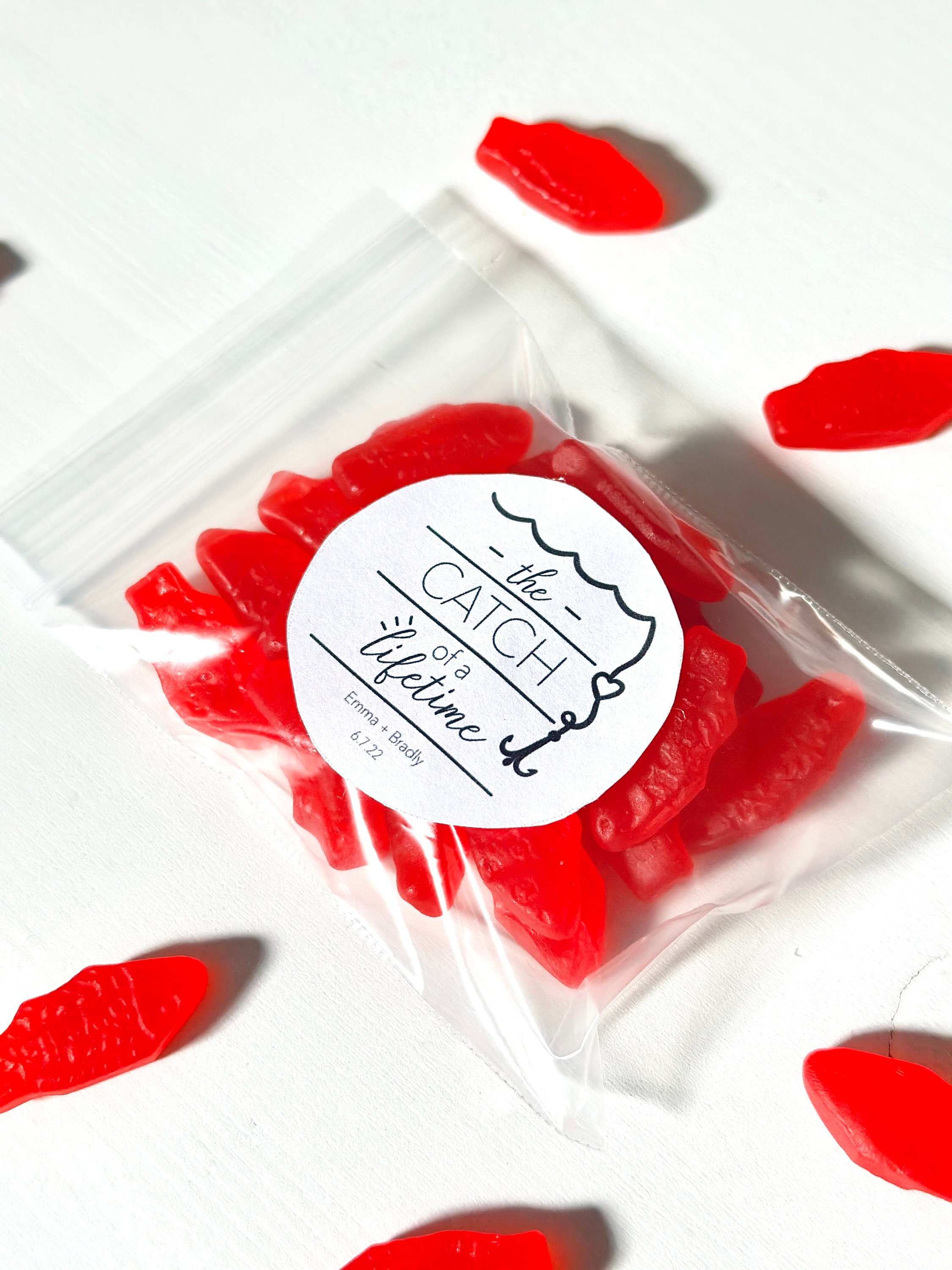 Fishing Theme Favor Bags and Stickers