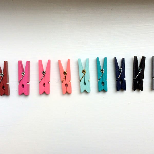 Mini Clothes Pins Etsy