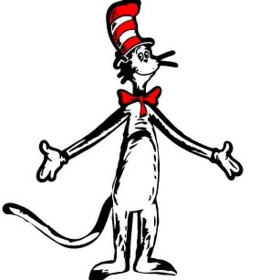 cat and the hat SVG | Etsy