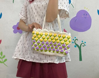 ●augustone8● [HANDMADE] WOOLLY BAG_white Ravelry: Wool bag pattern by Anna Kuznietsova