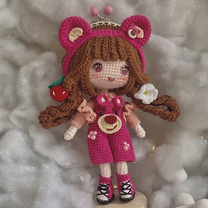 Crochet Purse Doll: Handmade Princess Lotso Bear Amigurumi