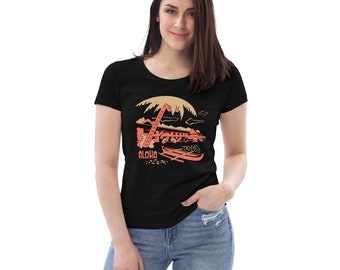 ALOHA Hawaii Vintage Print - Damen Öko-T-Shirt