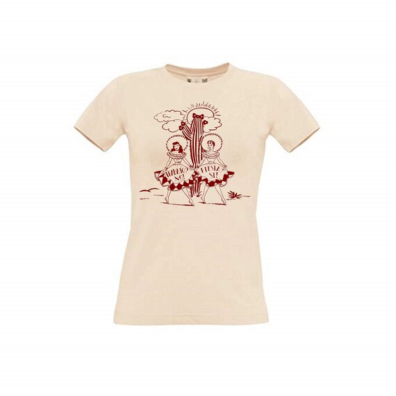Vintage Style Woman's T-shirt Mexican 