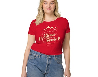 STEINER Mountain Resort - retro vintage Women’s basic organic t-shirt
