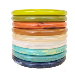 wonderful NOS vintage "fab-a-lite" bangle from uk  - awesome heavy quality, almost like BAKELITE!!!