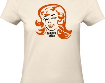 DAMEN B&C 190 gr. T-Shirt aus Baumwolle - GINGER GIRL Vintage Design