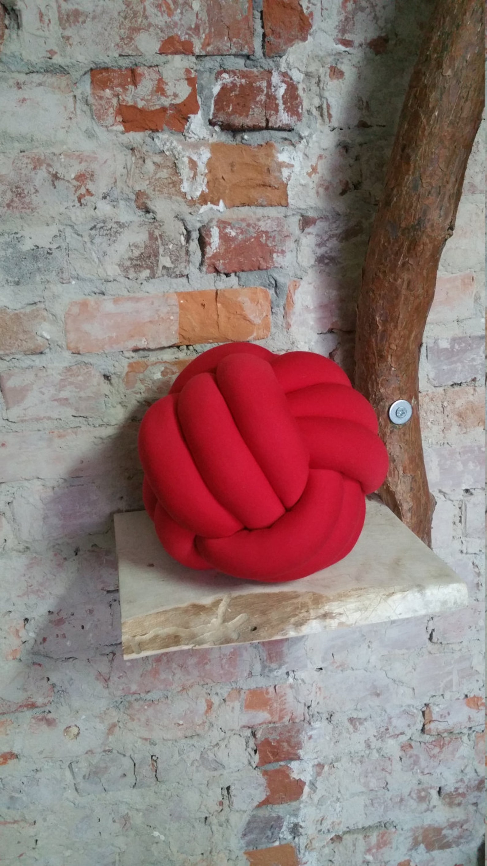 monkey fist knot pillow