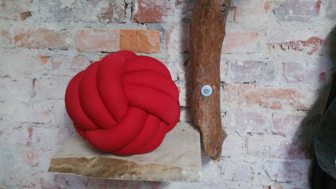 monkey fist knot pillow