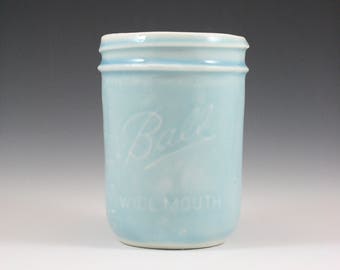 Porcelain Wide Mouth Ball Jar