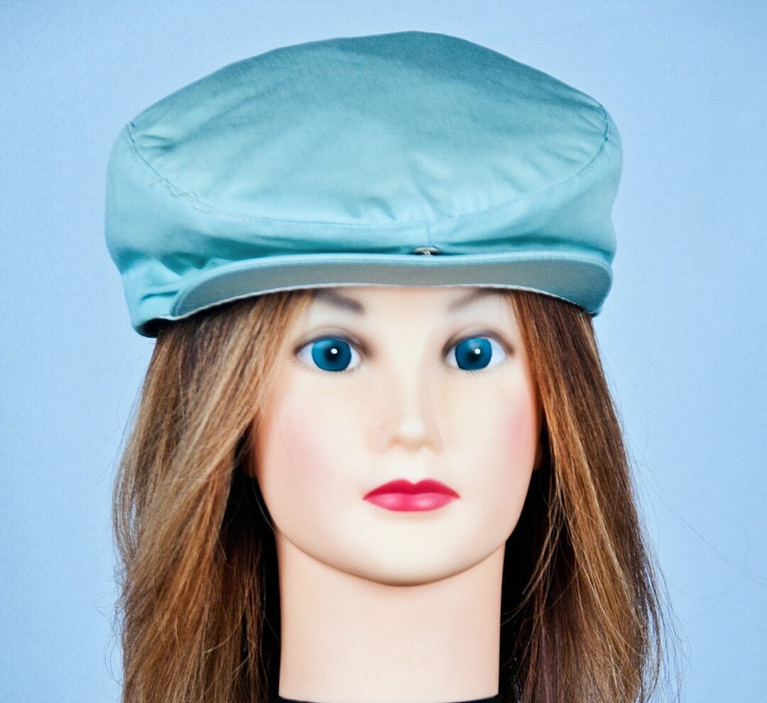 1980's VINTAGE POWDER BLUE Hat Etsy