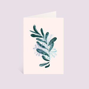 Australian Botanical Blank 4x6 Greeting Cards – Hydrangea – Original inky illustrations by Nat Carroll