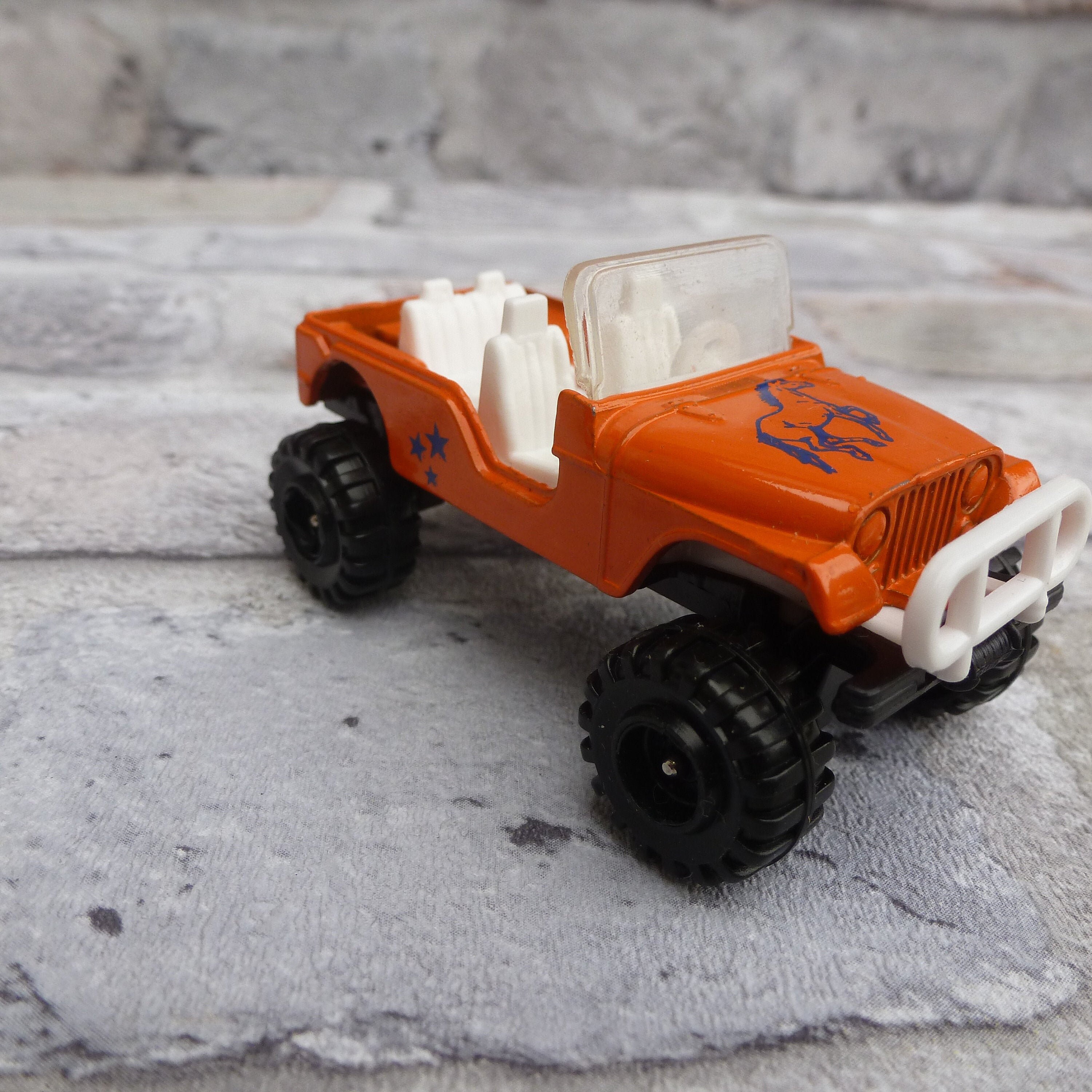 Jeep 4x4 Toy Car Collectors Item 80s Vintage Orange Vehicle Etsy UK